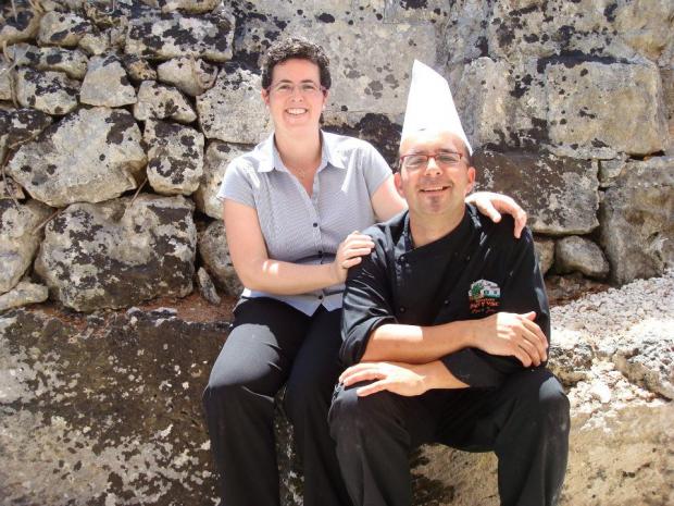Patrick and Noelia in Pan y Vino Menorca
